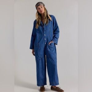 We the Free Margarita Jumpsuit Denim